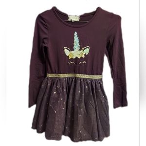 6/6X Flip Sequin Unicorn Dress Tulle Skirt Stars Btween Brand